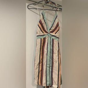 Free People Multi Color Halter mini dress